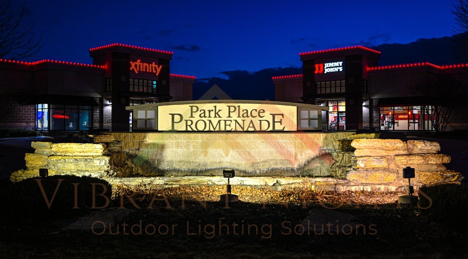 Strip mall commercial lighting