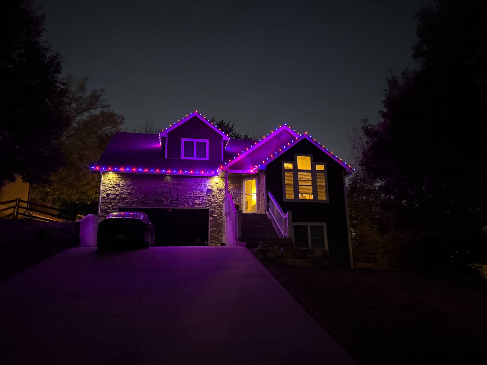 Holiday lighting installation Lawrence KS